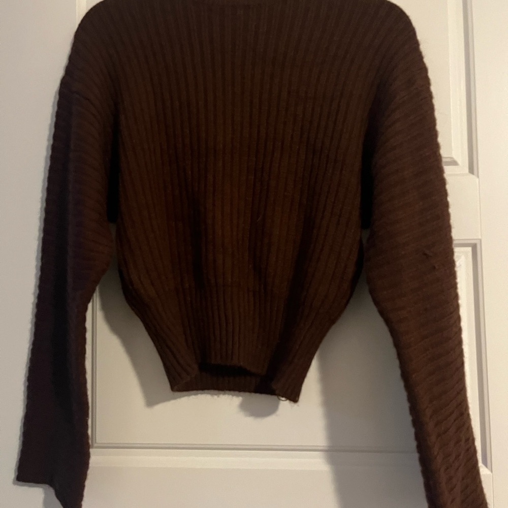 Forever 21 Brown Ribbed Sweater